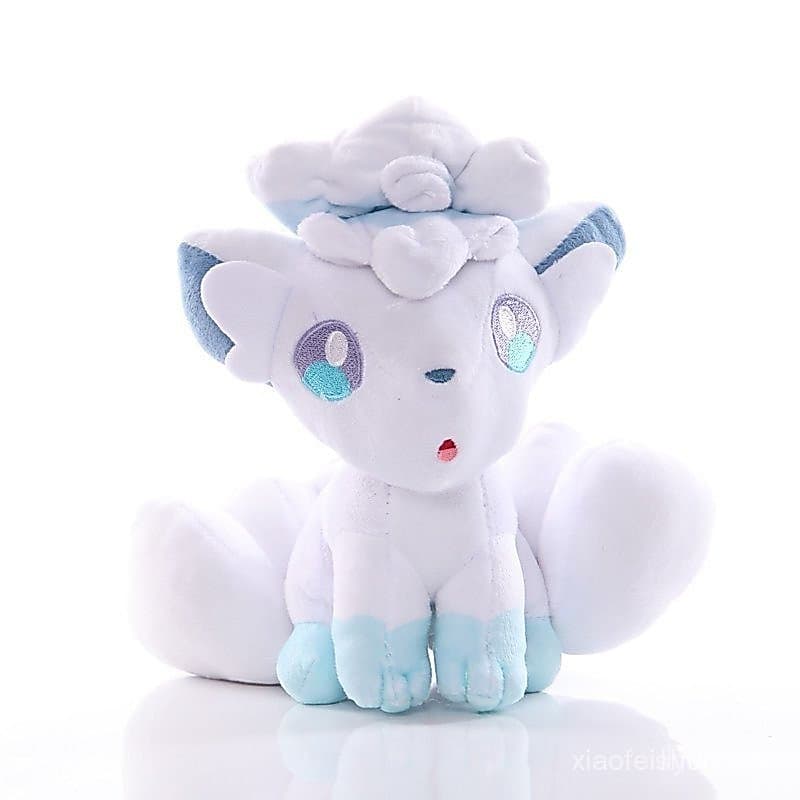 Boneca De Pelúcia Alola Vulpix De 18cm Pokemon Branco Seis Vezes Raposa Recheada
