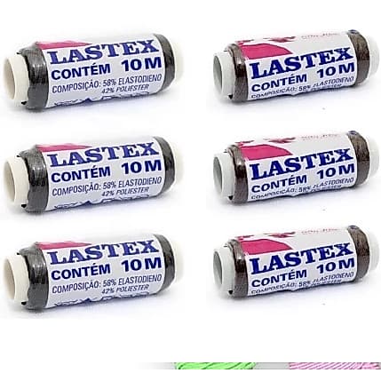 Lastex  fio para tranças - Rolo com 10cm