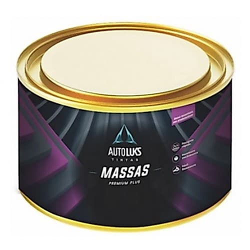 Massa Poliester Premium Plus Autoluks 750g