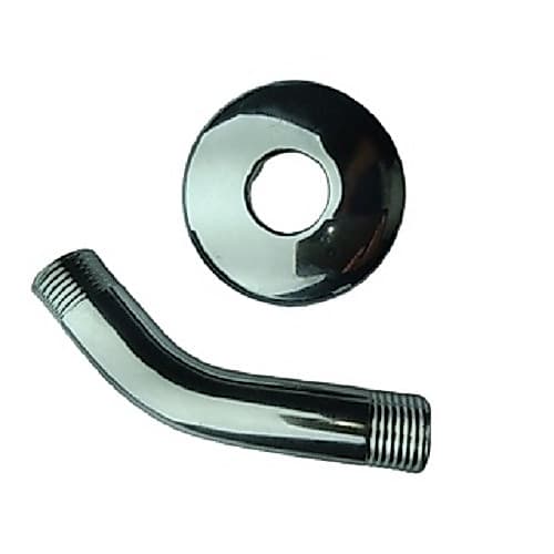 Braço Tubo Haste Inox para Chuveiro, Ducha de parede com 10cm em Aço inoxidável. (1 unidade)