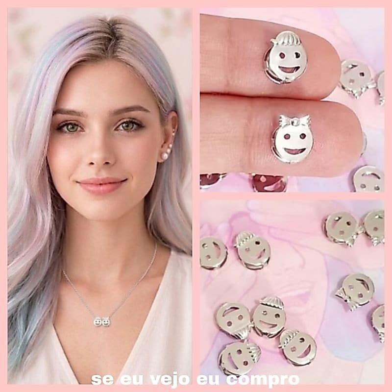 Pingente menino menina aço inox cirúrgico filho filha filhos meninos meninas pingentes passante maternidade
