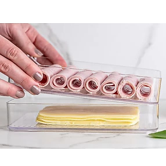 Porta Frios Duplo Transparente Organizador Linha Clear Fresh Ou