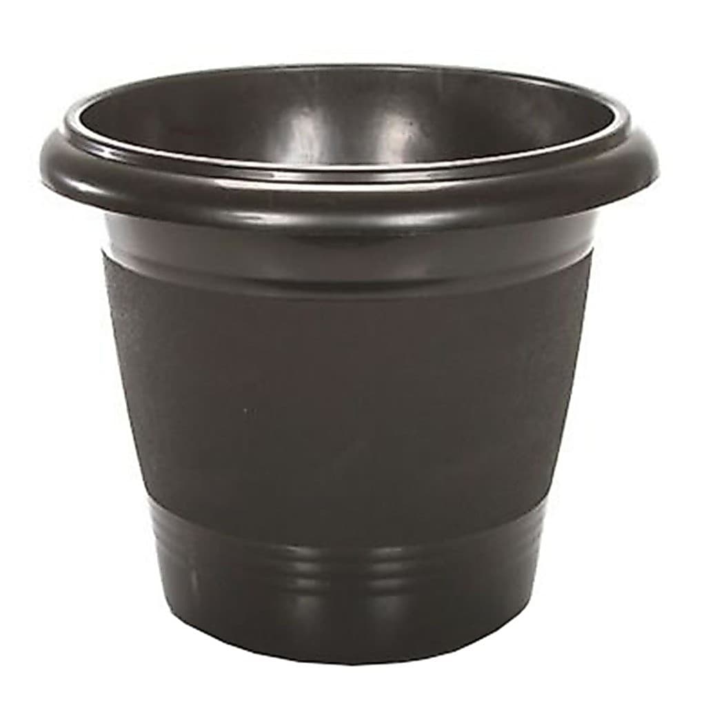 VASO REDONDO PRETO 3.8L 19X20CM DE PLASTICO 1306 ERCA PLAST
