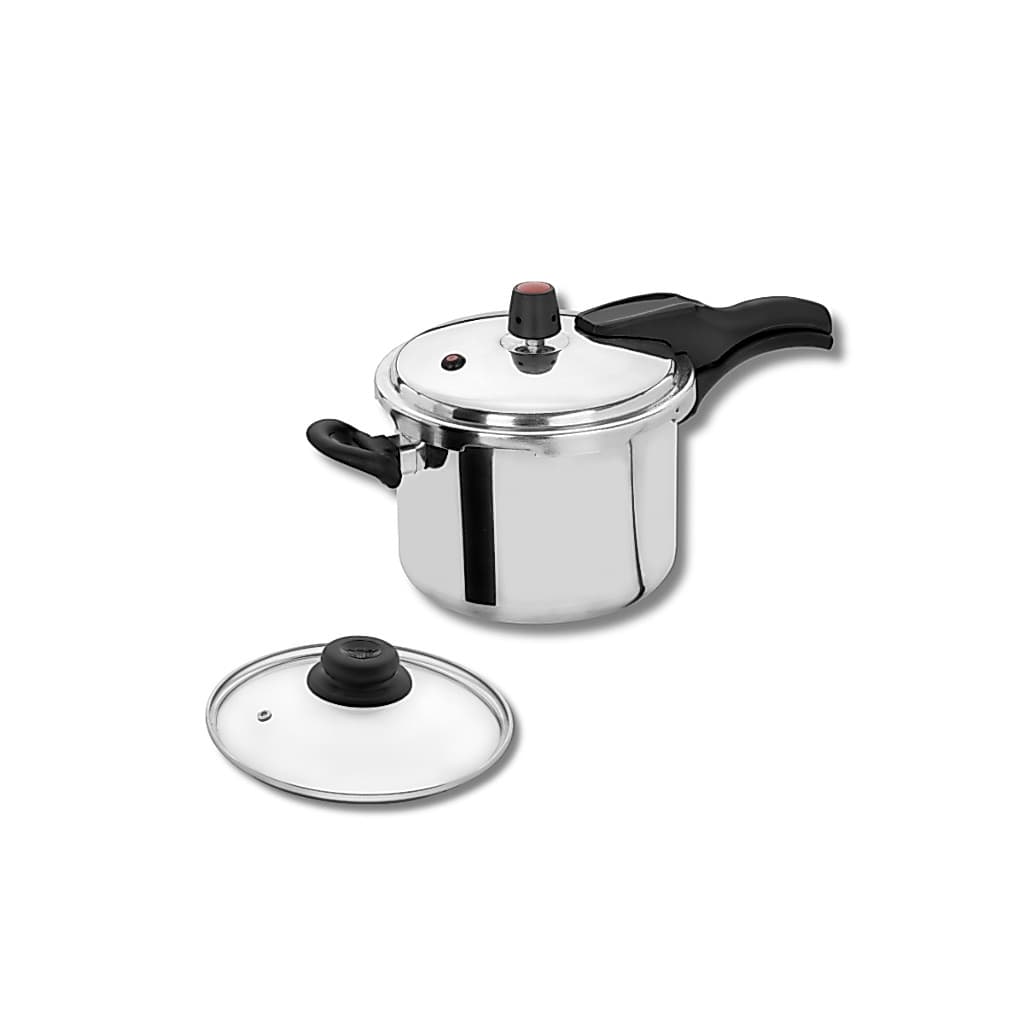 Panela De Pressao Fechamento Externo 4,5l C/tampa De Vidro