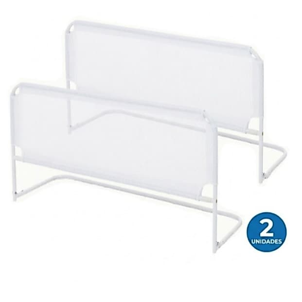 KIT 2 Grade De Cama Com Tela de Proteção Segurança P/ Crianças e Idosos Cama Normal Ou Box