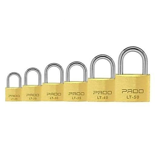 Cadeado Pado LT 20mm 25mm 30mm 40mm 45mm 50mm Original Pequeno Grande Armario Janela Portão 2 Chaves