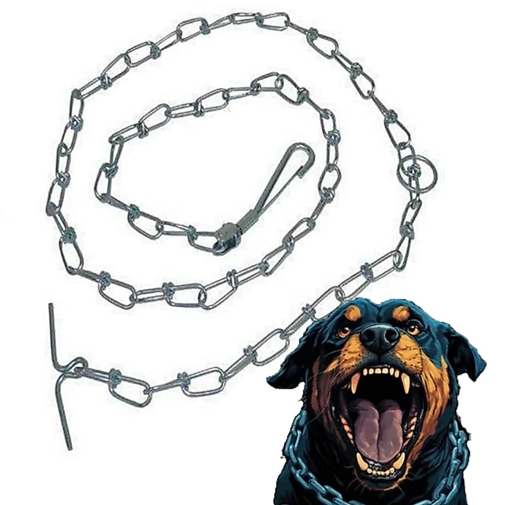 Coleira Corrente de Ferro para Cães Ferro Reforçado - Corrente para Cachorro e gato 1,5 M