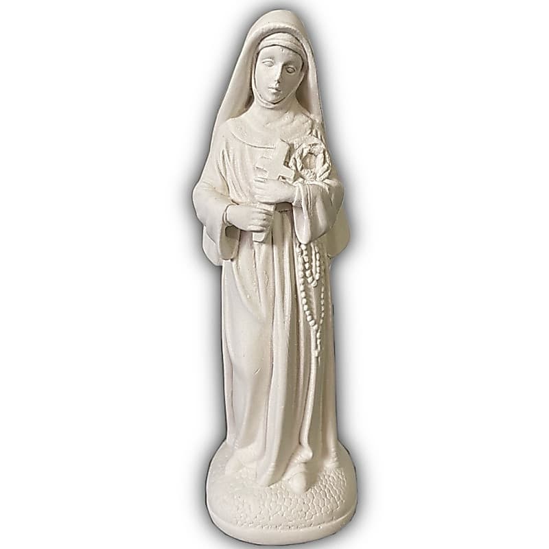 Santa Rita de Cássia 19cm Gesso Cru