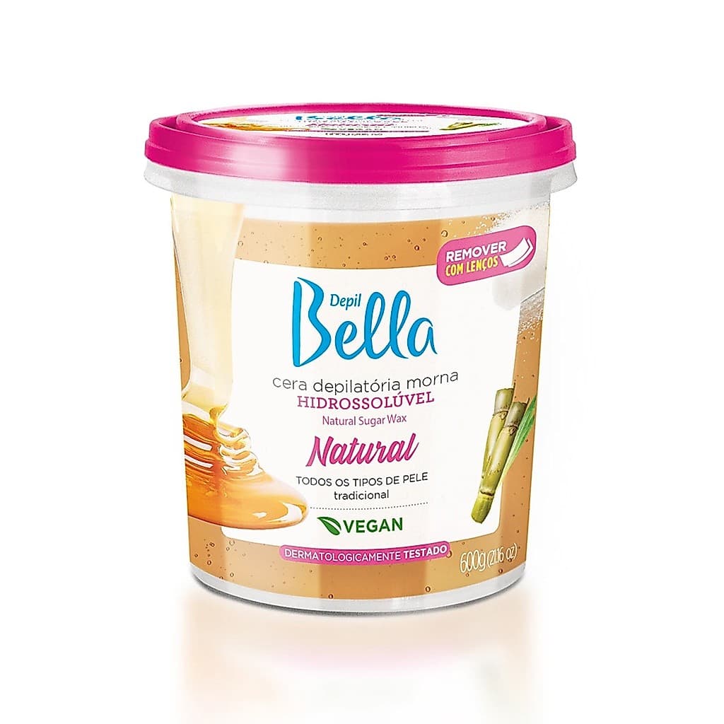 Cera Depilatória Hidrossolúvel Natural 600g  - Depil Bella