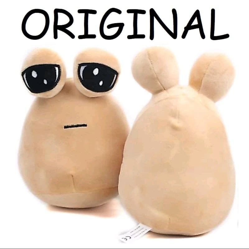 animalzinho Pou de pelúcia fofinho do jogo infantil de celular brinquedo original bonito e barato