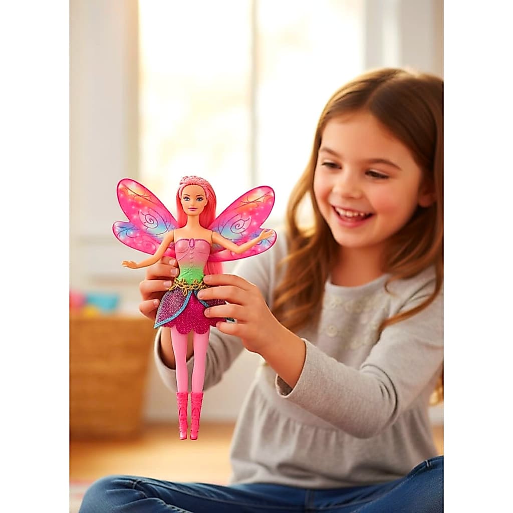 Boneca Fada Candy Fairy Com Asas + Pente Cabelo