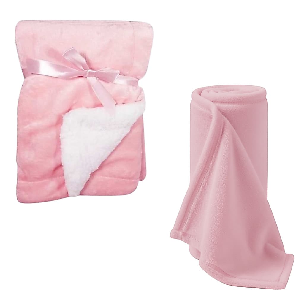 KIT DUPLO DE MANTAS DE BERÇO (SHERPA DUPLA FACE + SOFT) | OFERTA ESPECIAL 🚨👶