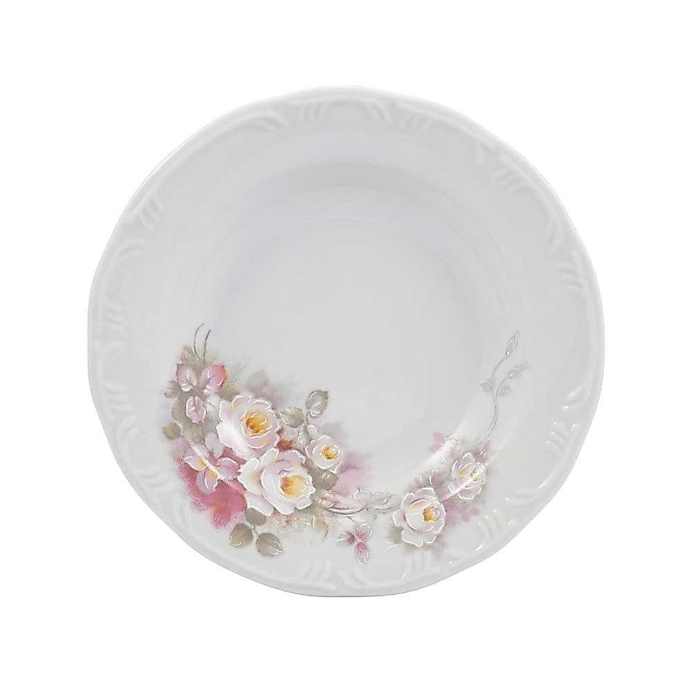 Prato Fundo 23cm Porcelana Schmidt - Dec. Eterna E351