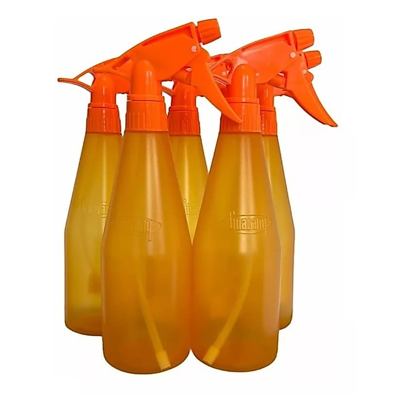 Kit 5 Pulverizador Borrifador Spray Ultra Jet 500ml Guarany Laranja Ultrajet