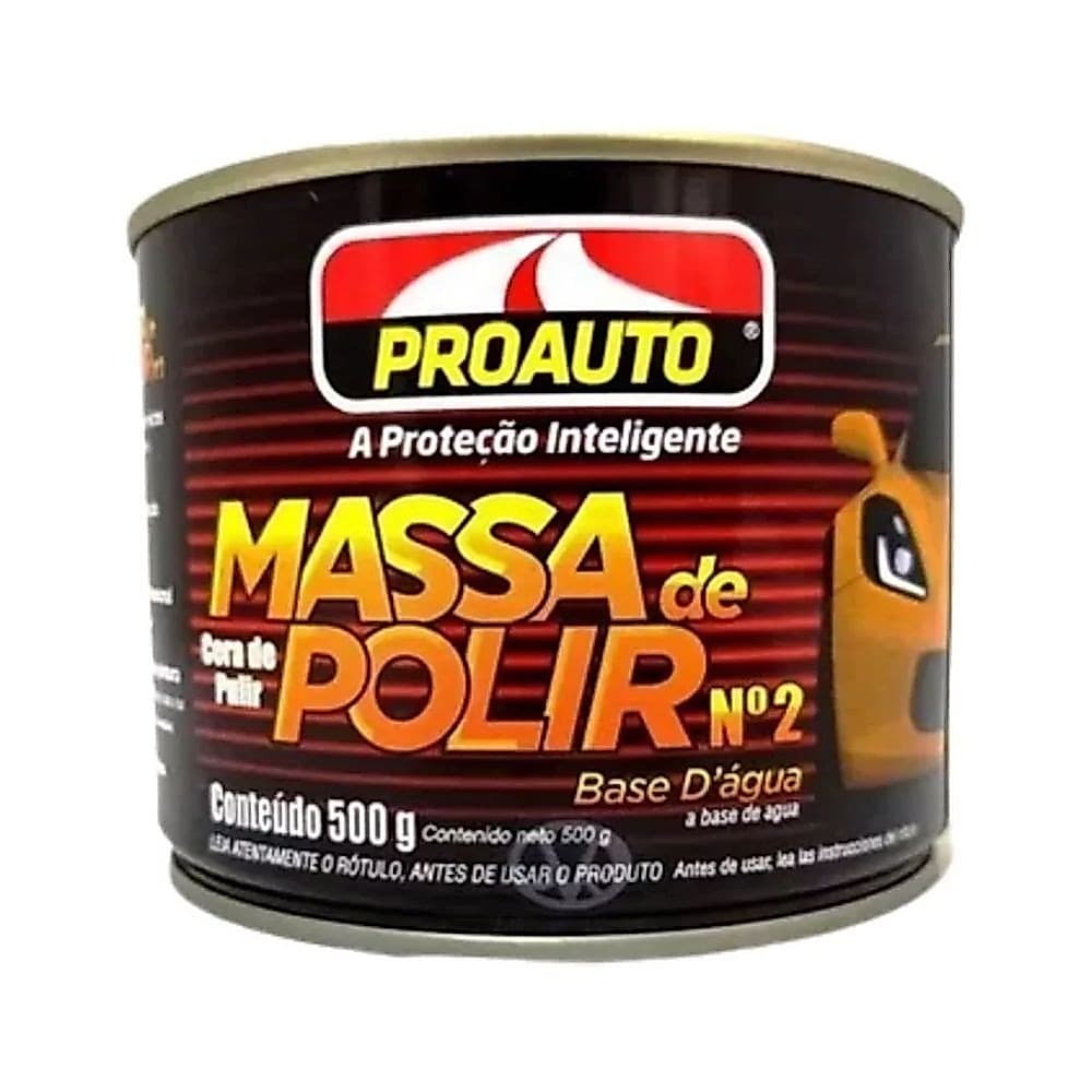 Massa De Polir Nº2 Proauto 500g Carro Moto Caminhão