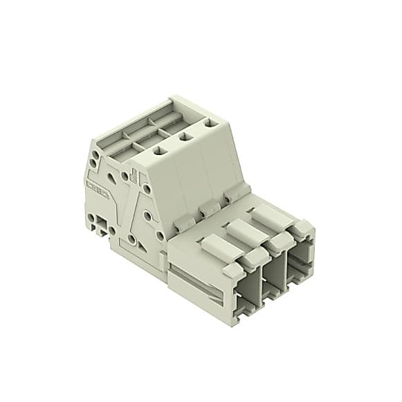 Conector Junção Wago 3 Polos 10mm Fêmea e Macho