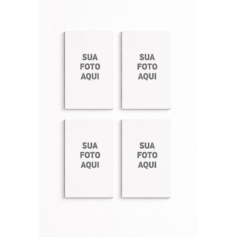 Quadro Decorativo 4 Peças 20x30 Com Sua Foto Personalizado\ Sala Quarto