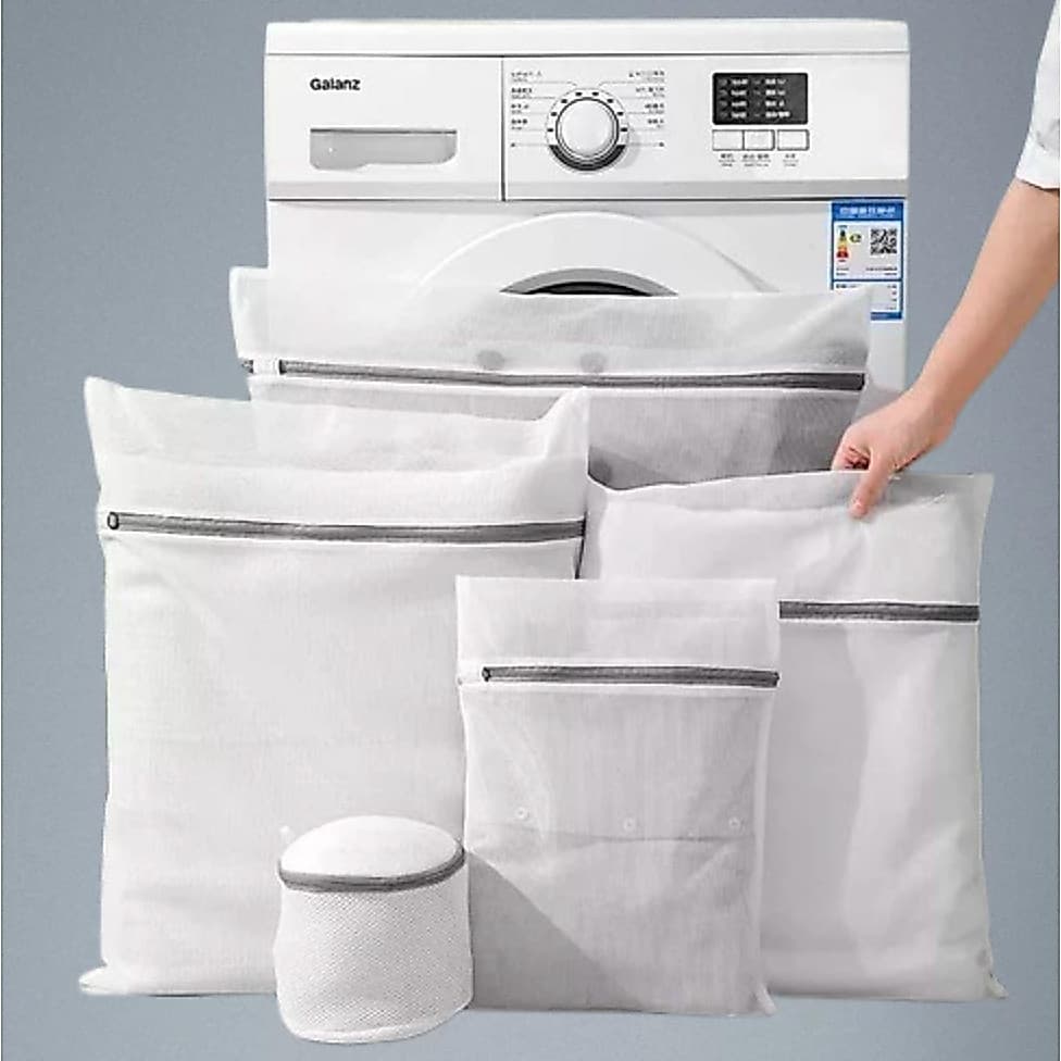 Kit 5  Saco Para Lavar Roupas Na Maquina