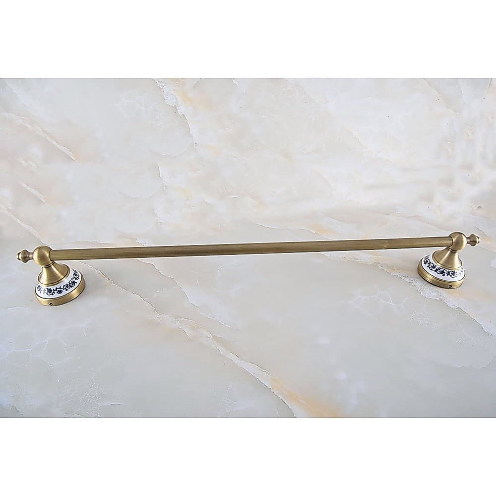Suporte De Parede De Latão Antigo Para Banheiro , Prateleira Única Toalha , Cabide De Banho , Toalheiro , Acessórios De