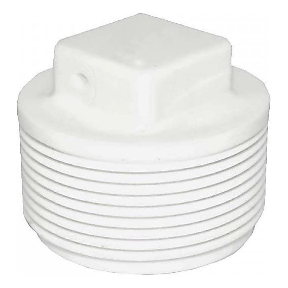 Tampao Plug Roscavel 1 Polegada Pvc Branco Plastilit