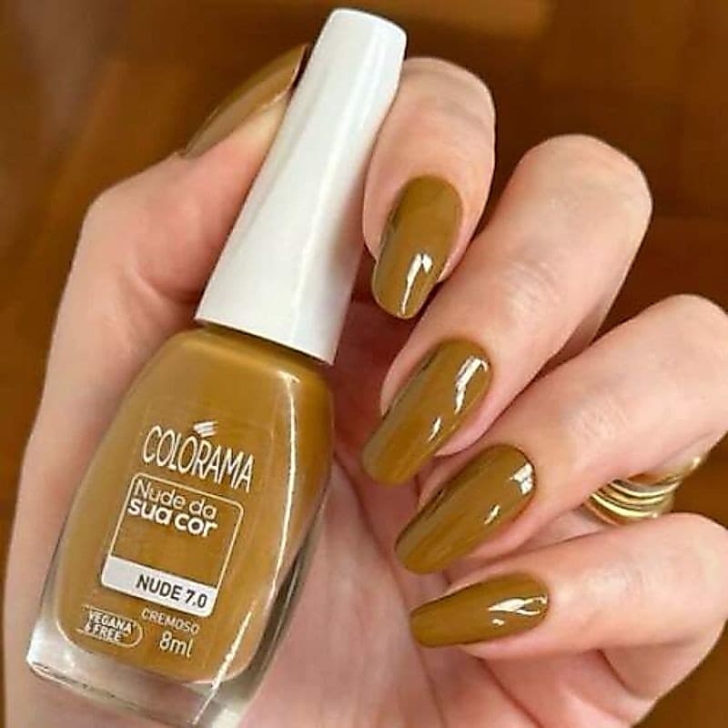 Esmalte Colorama Nude 7.0 Cremoso Vegano 6 Free Alta Cobertura Longa Duração Nude da Sua Cor