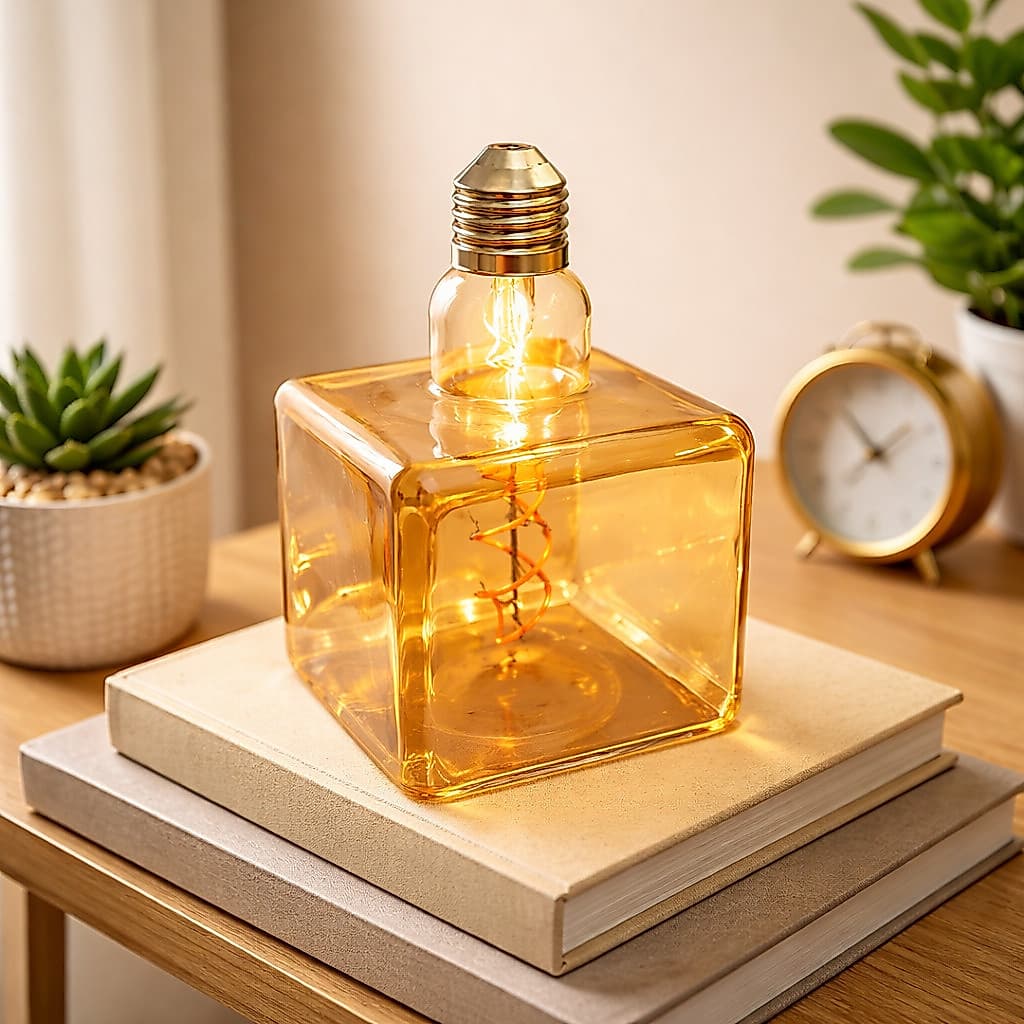 Lâmpada Filamento LED Vintage Quadrada G95 4W Gold
