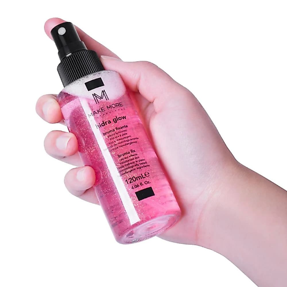 Bruma Iluminadora Hidratante Fixadora de Maquiagem Make More Hidra Glow 120ml
