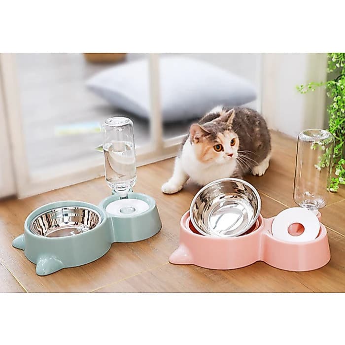 Comedouro E Bebedouro Automático Para Cães Gatos Pet Filhotes--P02