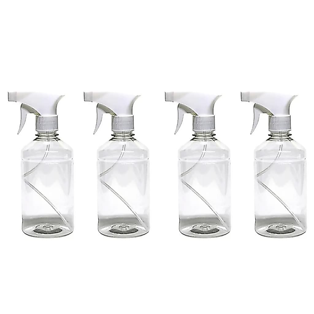 4 Borrifador Pulverizador Spray Frasco 500 ML Gatilho Profissional