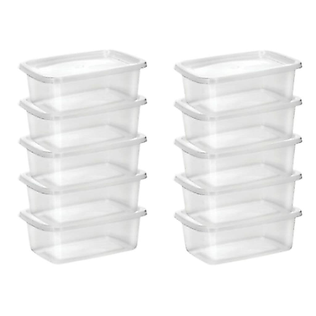 Kit 100 Potes Marmita fit Organizador de Alimentos e Geladeira