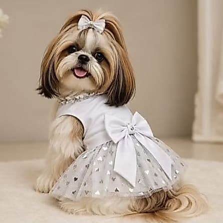 Vestido para cachorro roupa pet de luxo