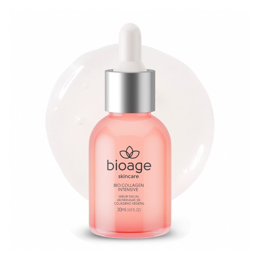 Sérum Facial Antirrugas Bioage Bio-Collagen Intensive 30ml - Tratamento Facial Anti-idade de Colágeno Vegetal