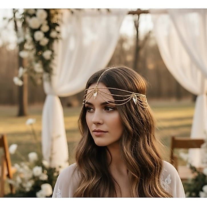 Tiara marroquina hippie gótica acessório cabelo testa exótica moda atual