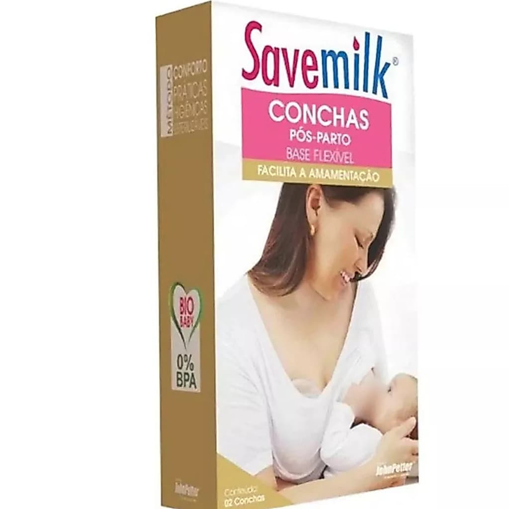 Conchas para Amamentação Base Flexível de Silicone SaveMilk