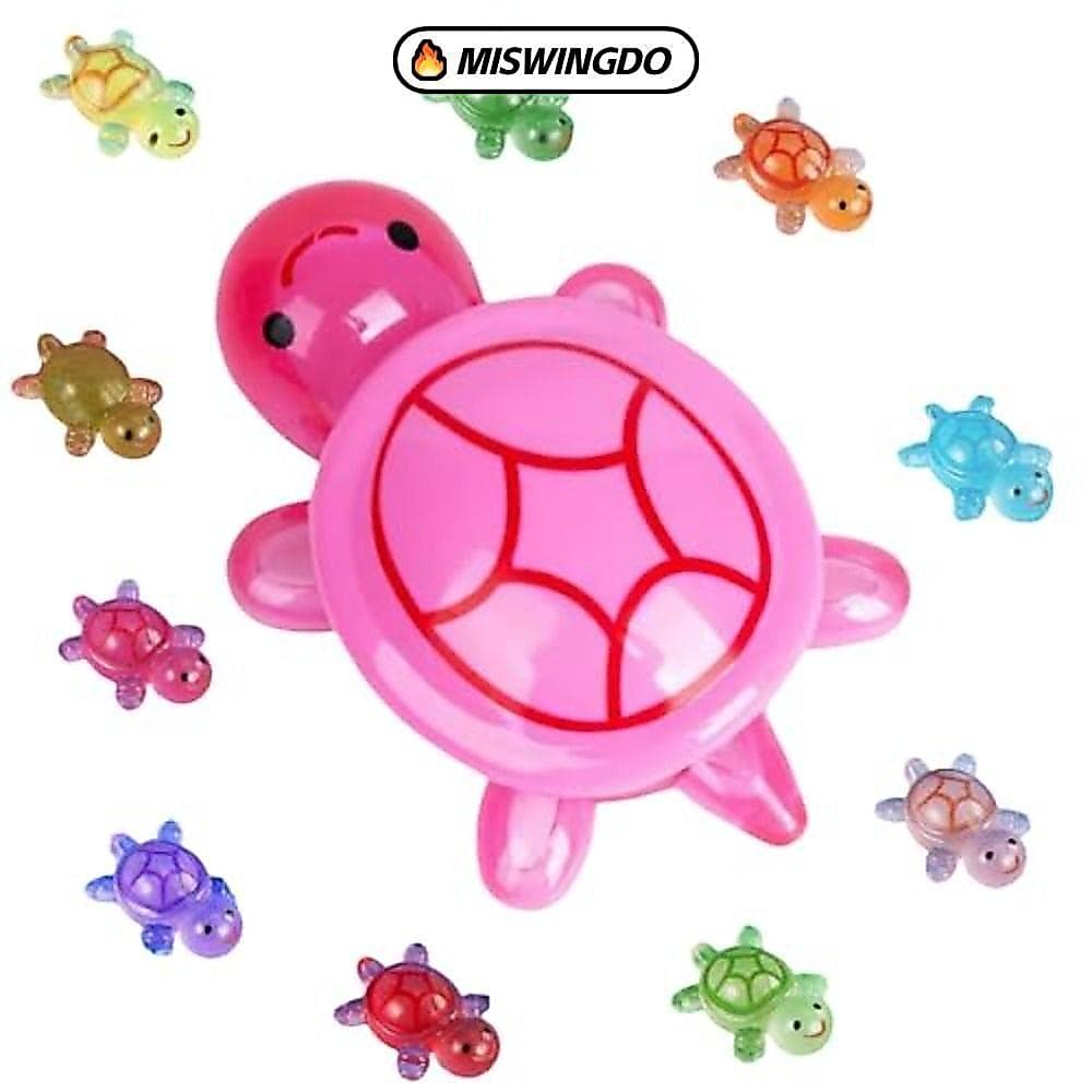 MISWINGDO 100 Unidades De Tartaruga Luminosa , Mini Animais Coloridos De Desenho Animado Dopamina , Brilho Noturno