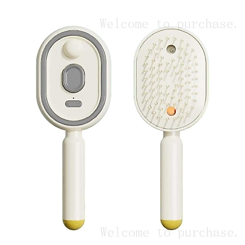 Escova a Vapor Elétrica para Cabelo, Escova Elétrica com Almofada de Ar e Spray para Mulheres, Escova de Cabelo Recarreg