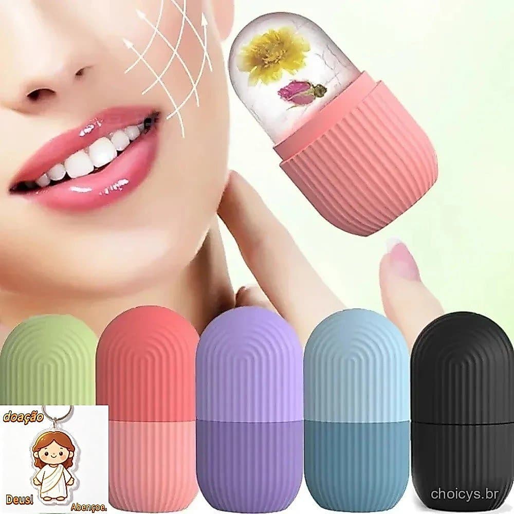 Rolo Facial De Gelo Cuidados Com A Pele Facial Massageado Rolo Reduzir Acne