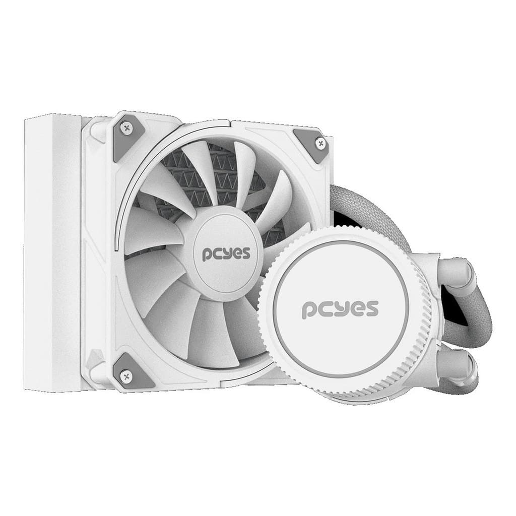 Water Cooler 120mm AIO TDP 200W PCYES Sangue Frio 3 White Ghost WCSF3120WGBR Intel AMD AM5 AM4 Branco