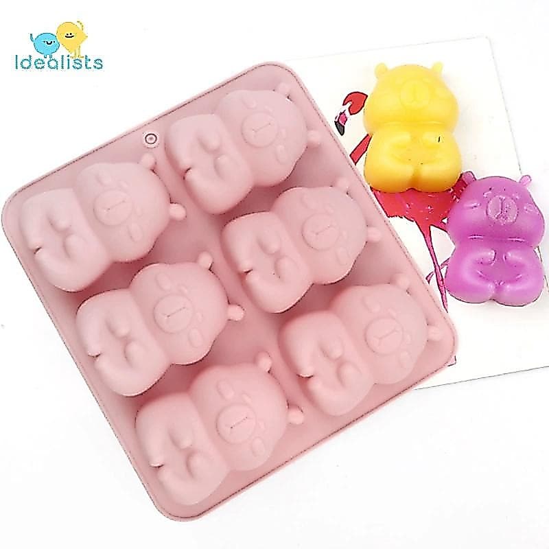 Forma de Silicone para Gelo Capivara Idealistas, Ferramentas de Confeitaria para Biscoitos de Chocolate DIY, Presente Do