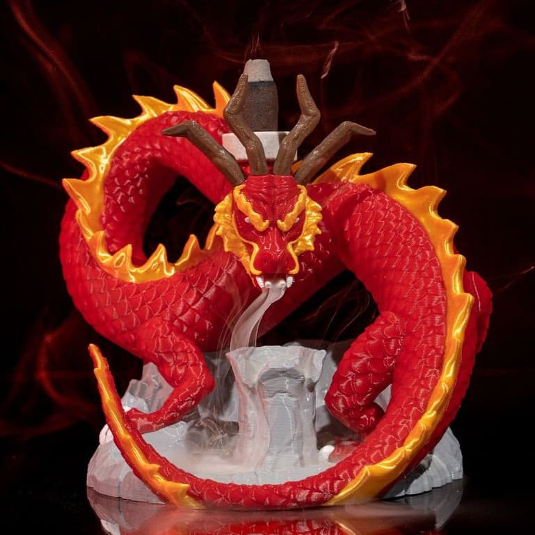 🐉 Incensário de Cascata Dragão | Proteção e Poder