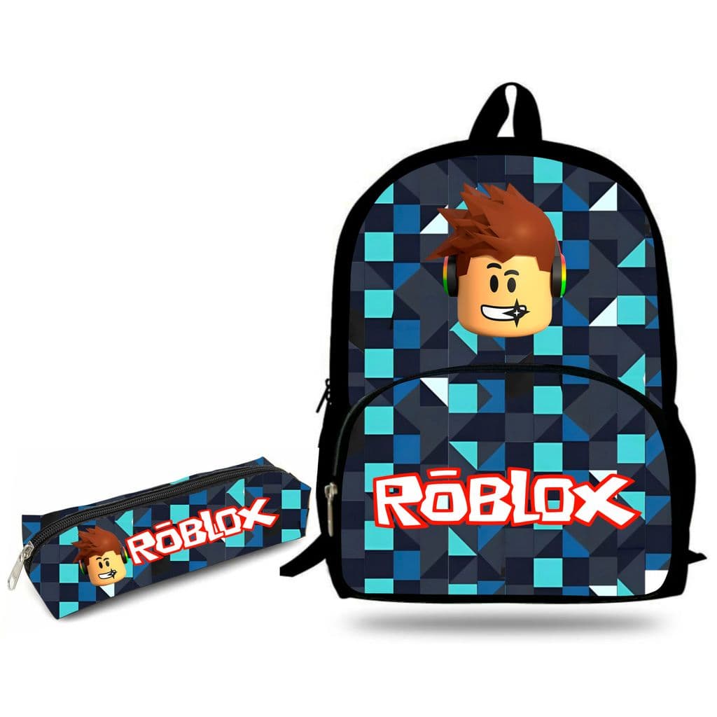 Mochila Novo Modelo e Estojo Roblox adolescentes para viagens, escolar A Pronta Entrega