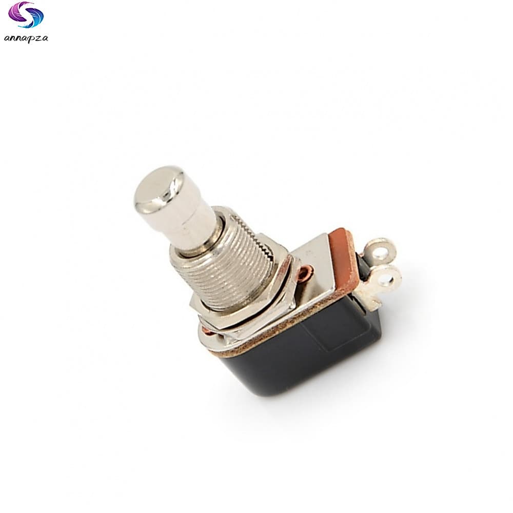 Para Interruptor De Botão De Metal Momentâneo SPST Integração De Pedal De Efeitos De Guitarra