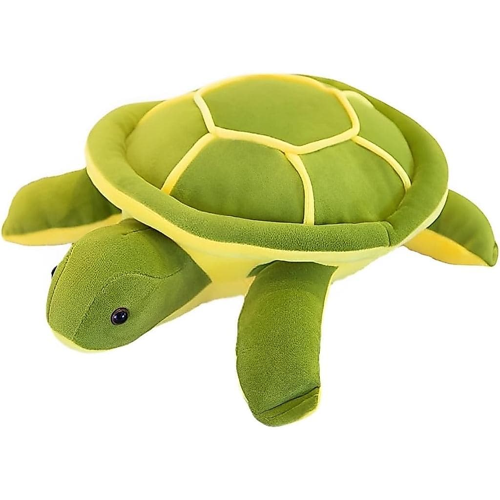 Brinquedo de Pelúcia Tartaruga Marinha, 14" Animais de Pelúcia Tartaruga Marinha, Brinquedos de Pelúcia Verdes Macios, A