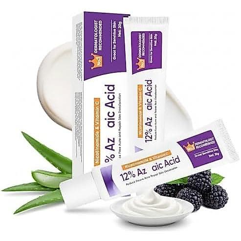 Creme 12%, Removedor de Rosácea e Manchas Escuras, Creme Suave para Cicatrizes de Acne, Cuidado dos Poros, Todos os Tipo