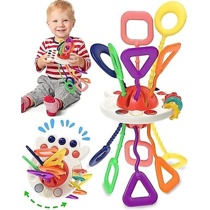 Brinquedos Montessori Sensoriais Para Bebês Tonberless Por 6 A 12 18 Meses , Brinquedo De Dentição Crianças , Presente D