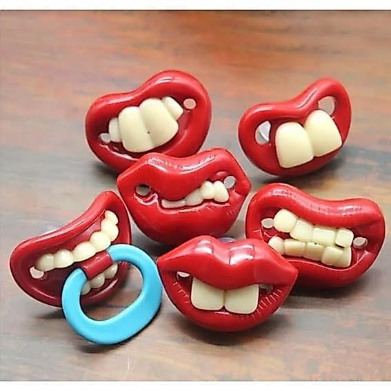 Chupetas Engraçadas Bico Divertido Bebe Criança Silicone