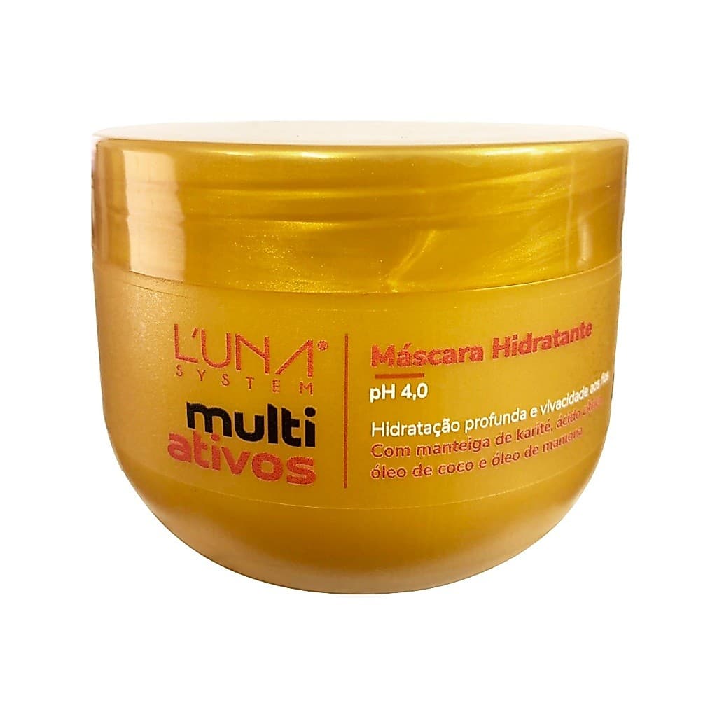 Máscara Hidratante Luna System 300g | pH 4.0 | Karité, Óleo de Coco e Mamona