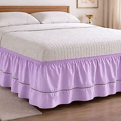 Saia Para Cama  Box Casal Com Ponto Palito E Elástico