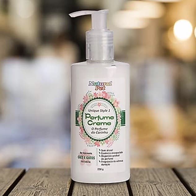 Perfume Creme Unique Style Natural Pet 250 ml para Cães e Gatos