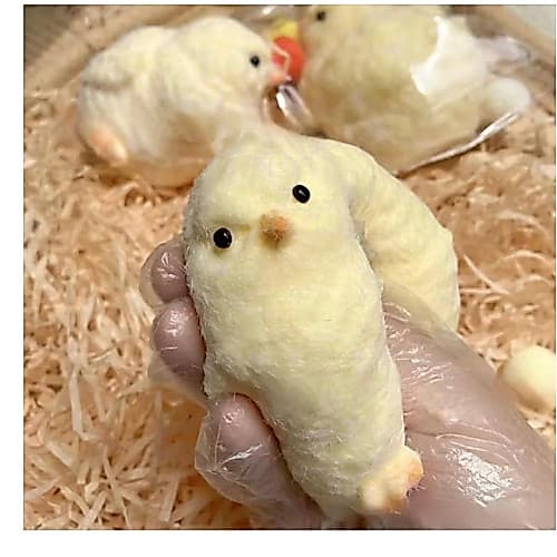 Taba Squishy Pintinho amarelo alivio do estresse macio